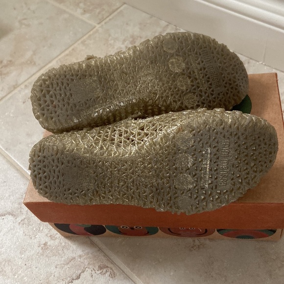 Mini Melissa Campana shoe gold size toddler 11 - Picture 6 of 8